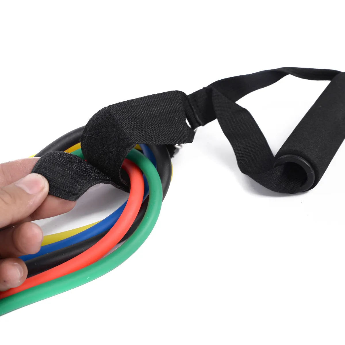 11 PCS Resistance Band Set Yoga Pilates Abs Exercise Fitness Tube Workout Bands