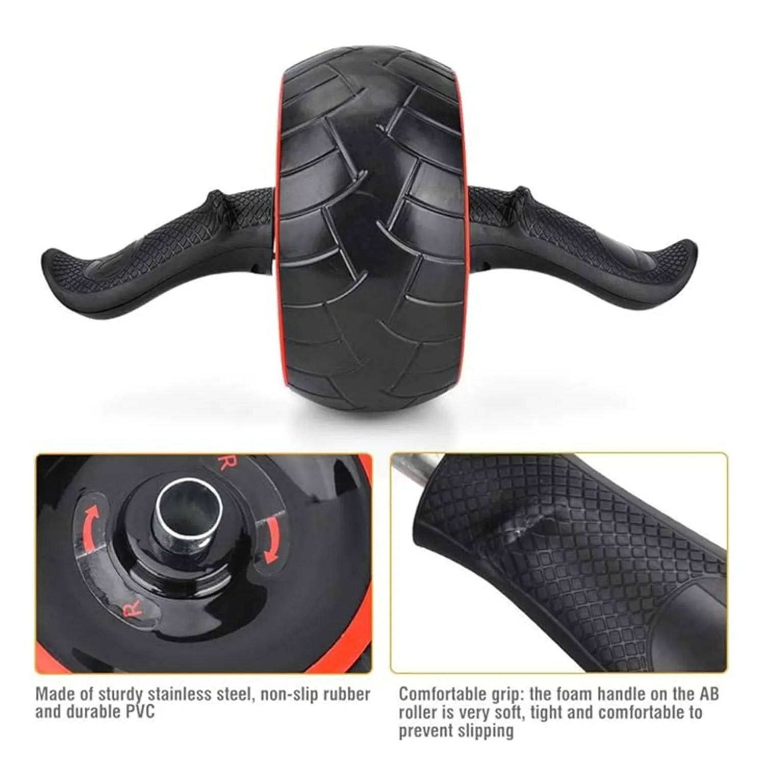 1441 Fitness Ab Wheel with Reverse Resistance - 41FWG178