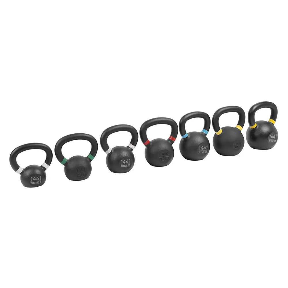 1441 Fitness Powder Coated Kettlebell - 4 Kg to 16 Kg - 7 Pcs Set