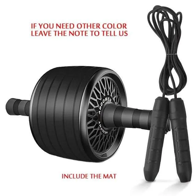 2 in 1 ab roller & jump rope, abdominal wheel with mat for your arm, waist & leg exercise | TheKedStore