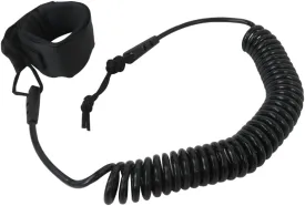 2024 NEW Coiled SUP Leash 10 FT Surfboard Leash Sup Leg Rope Strap Stand Up Paddleboard Leash - Black