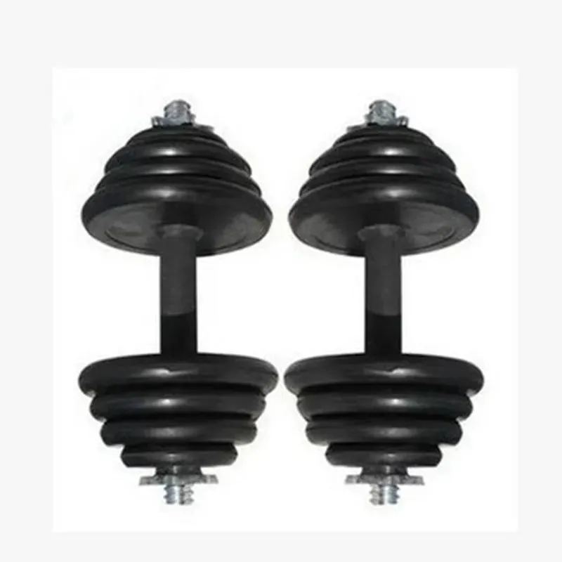 30kg Adjustable Rubber Dumbbell Set | Home Gym Workout Equipment