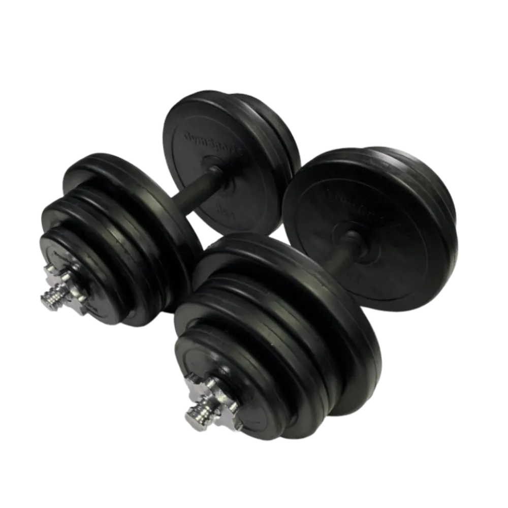48kg Premium Rubber Dumbbell Set