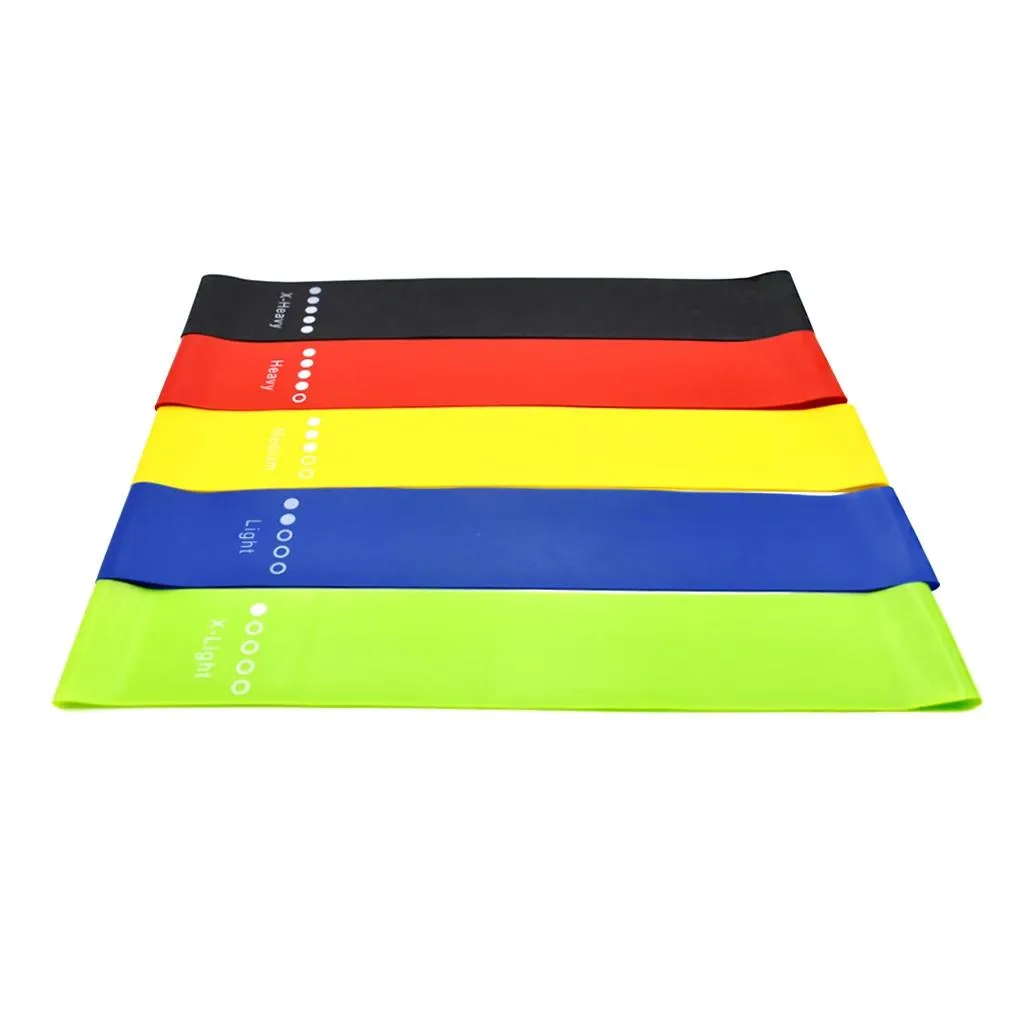 5-Piece Set: Resistance Loop Exercise Bands