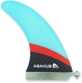 Abahub 8'' SUP Single Center Fin with 1 No Tool Fin Screw, Fiberglass Reinforeced 8 inch SUP Replacement Fins for Surfboard, Stand-up Paddle Board, Longboard, Black/Blue/White