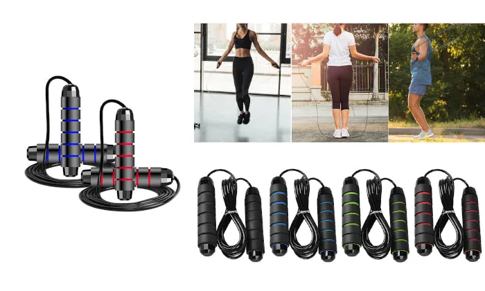 Adjustable 2 Piece Skipping Rope 9.8ft