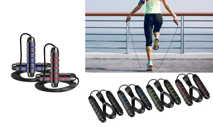 Adjustable 2 Piece Skipping Rope 9.8ft