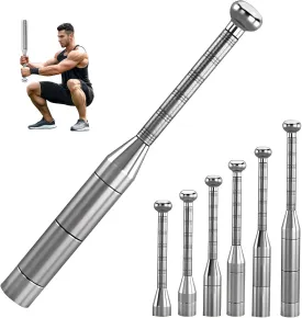 Adjustable Macebell Clubbell for Strength Training, 6/8-in-1 Premium Steel for Full Body, Muscles, Shoulder, Grips & Forearms Workouts