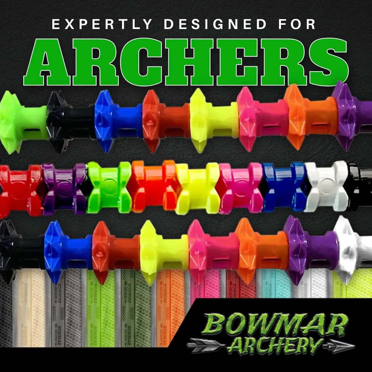 Bowmar Archery Grip Tape, Designed for Archers, Self-Adhering, Effective in Dry or Wet Conditions, Comfortable, Tacky, Easy to Install