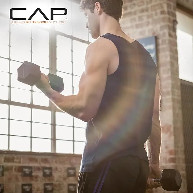 CAP Barbell 35 lb. Coated Dumbbell Weight | Multiple Options Pairs & Sets