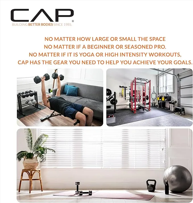 CAP Barbell 35 lb. Coated Dumbbell Weight | Multiple Options Pairs & Sets