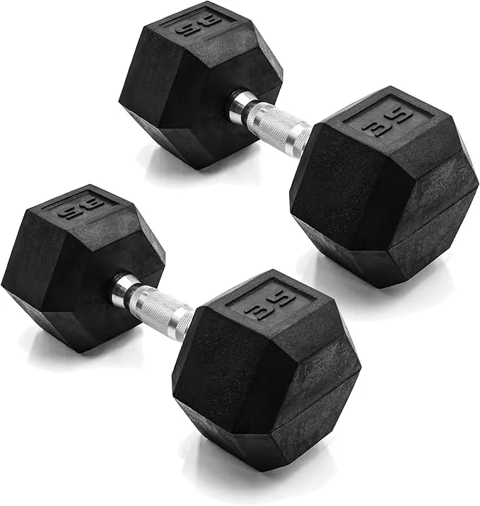 CAP Barbell 35 lb. Coated Dumbbell Weight | Multiple Options Pairs & Sets