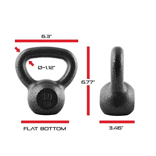 CAP Barbell Black Cast Iron Kettlebell | 60 Pounds