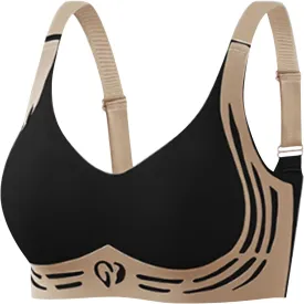 Caralush Bra Lushfitting Comfort Powerful Push-up Seamless Bras,Caralush Bra,Wireless Underwear Bra for Older Women