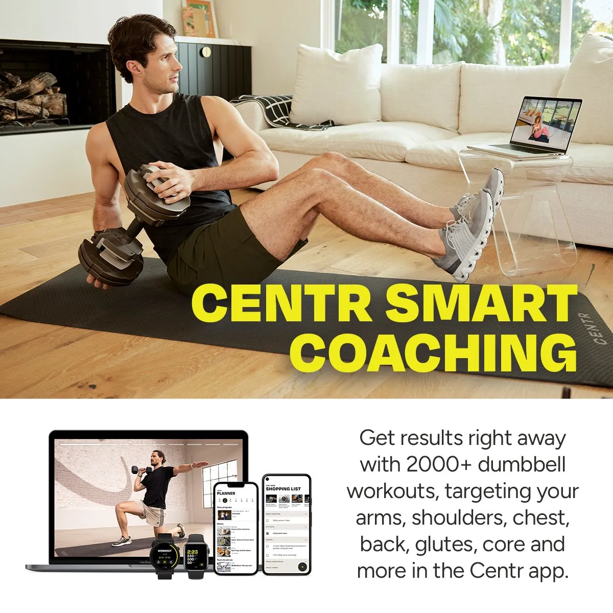 Centr Smart Stack 5-50 Adjustable Dumbbell