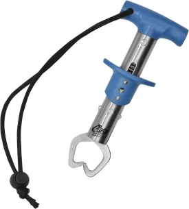 CUDA 6" Fish Lip Gripper, Durable Stainless Steel Up to 22 Lbs Fishing Accessory Tool for Freshwater Fish with Non-Slip T-Handle, Lanyard Included