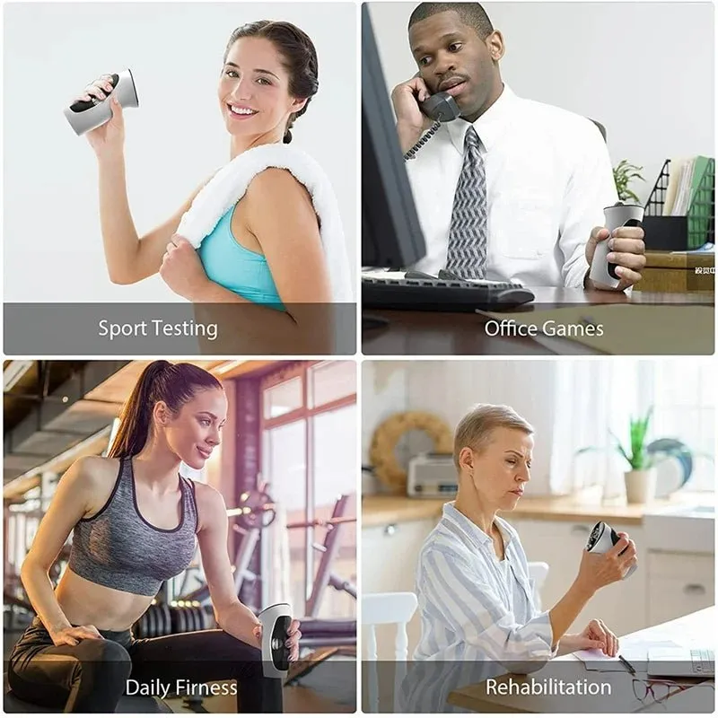 Digital Hand Grip Strengthener - Hand Grip Trainer with Auto-Capturing Digital Hand Dynamometer