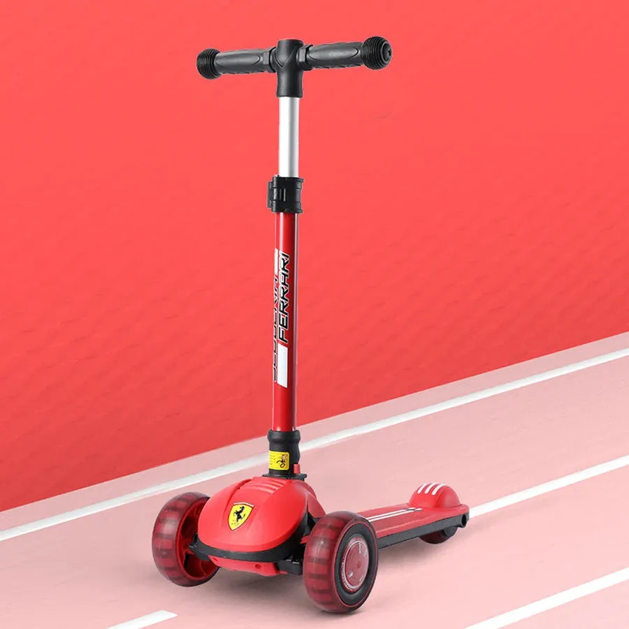 Ferrari Twist Scooter For Kids With Adjustable Height (Red)