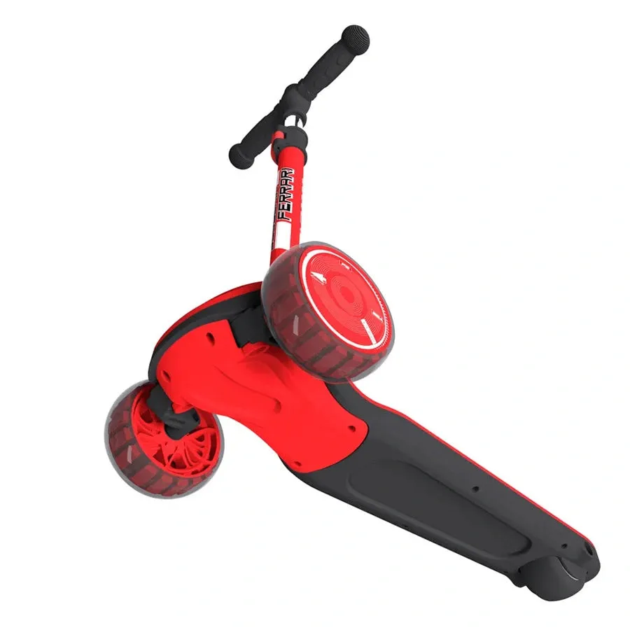 Ferrari Twist Scooter For Kids With Adjustable Height (Red)