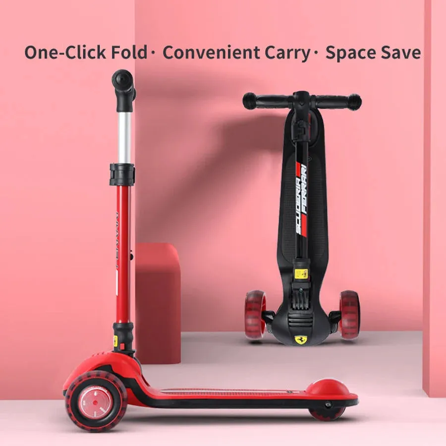 Ferrari Twist Scooter For Kids With Adjustable Height (Red)