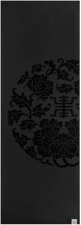 Gaiam Dry-Grip Yoga Mat - 5mm Thick Non-Slip Exercise & Fitness Mat for Standard or Hot Yoga, Pilates and Floor Workouts - Cushioned Support, Non-Slip Coat - 68 x 24 Inches