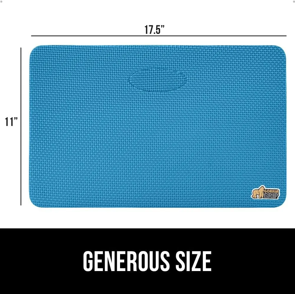GORILLA GRIP Extra Thick Patent Pending Garden Kneeling Pad, Supportive Soft Foam Knee Cushioning for Gardening, Water Resistant Construction, Bathing Baby, Workout Supplies, Lightweight