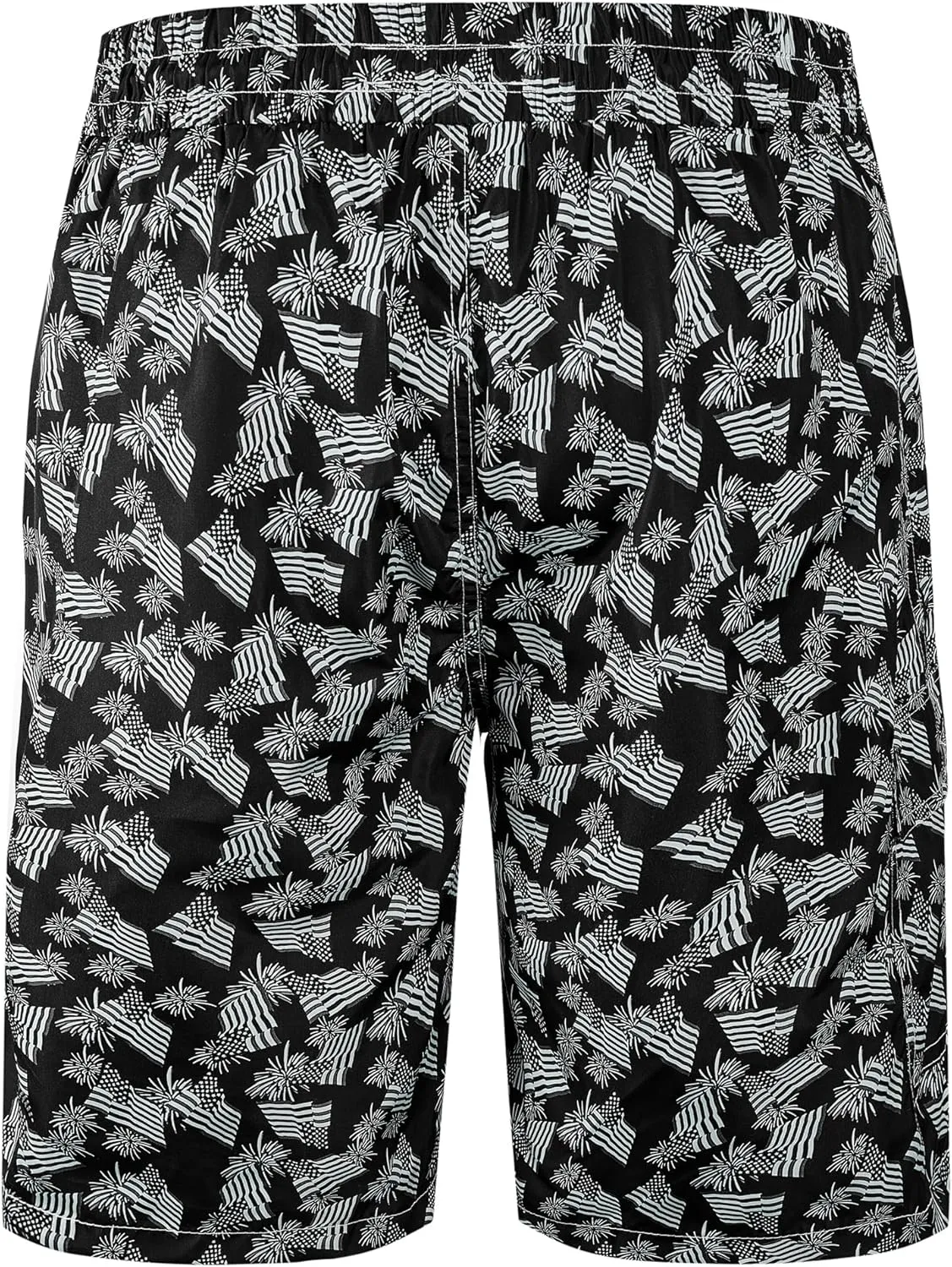 Mens Swim Trunks 9" Board Shorts with Compression Liner Swimsuit Built-in Bathing Suit Quick Dry Swimwear Zipper Pocket
