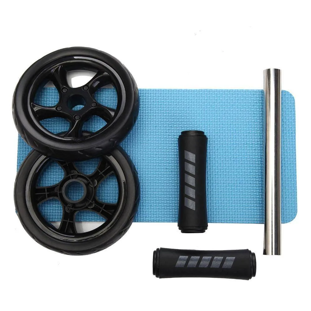 No Noise Abdominal Wheel Ab Roller (With Mat)