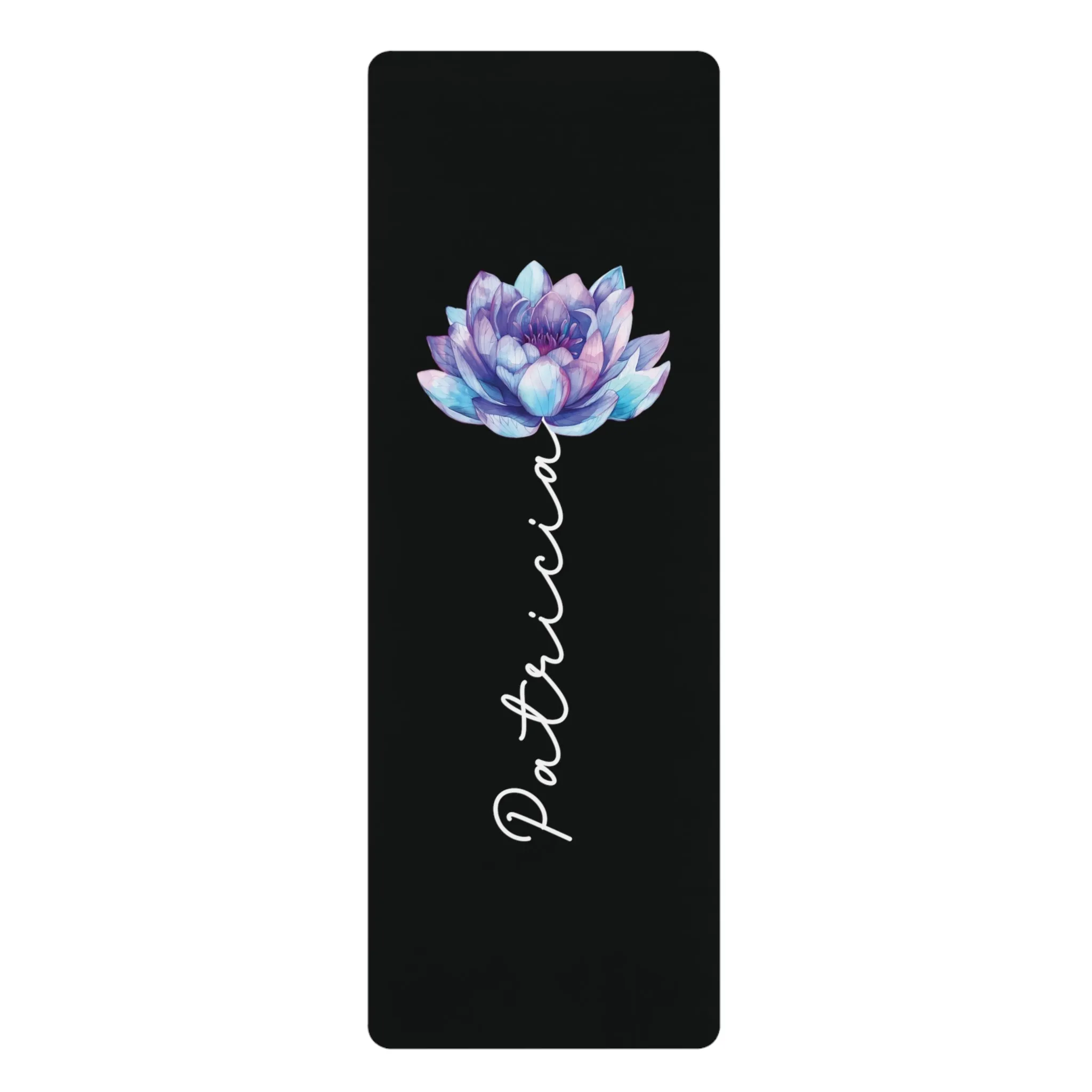 Personalized Yoga Mat | Lotus Watercolor | Non-Slip, Comfort, Extra Stability