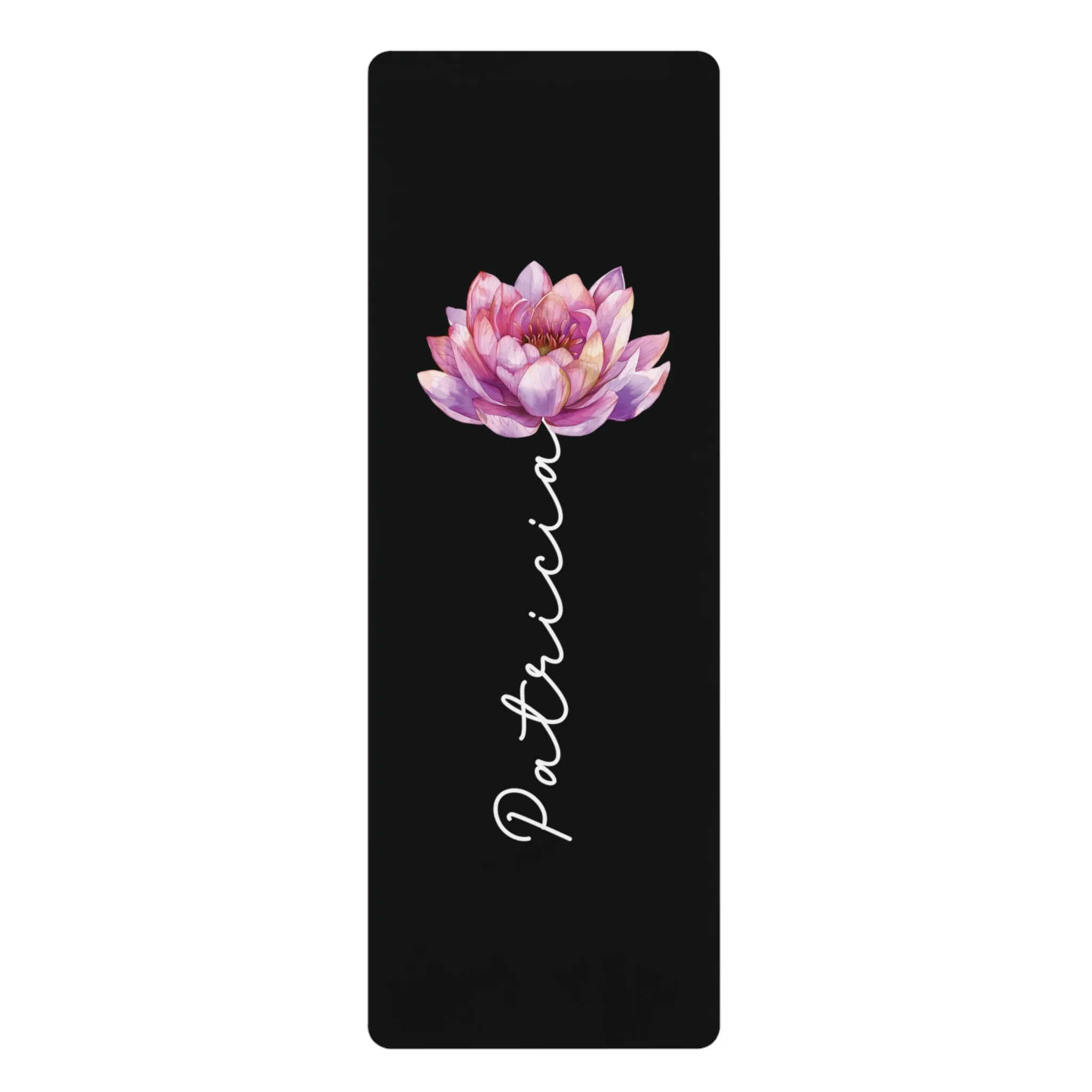 Personalized Yoga Mat | Lotus Watercolor | Non-Slip, Comfort, Extra Stability