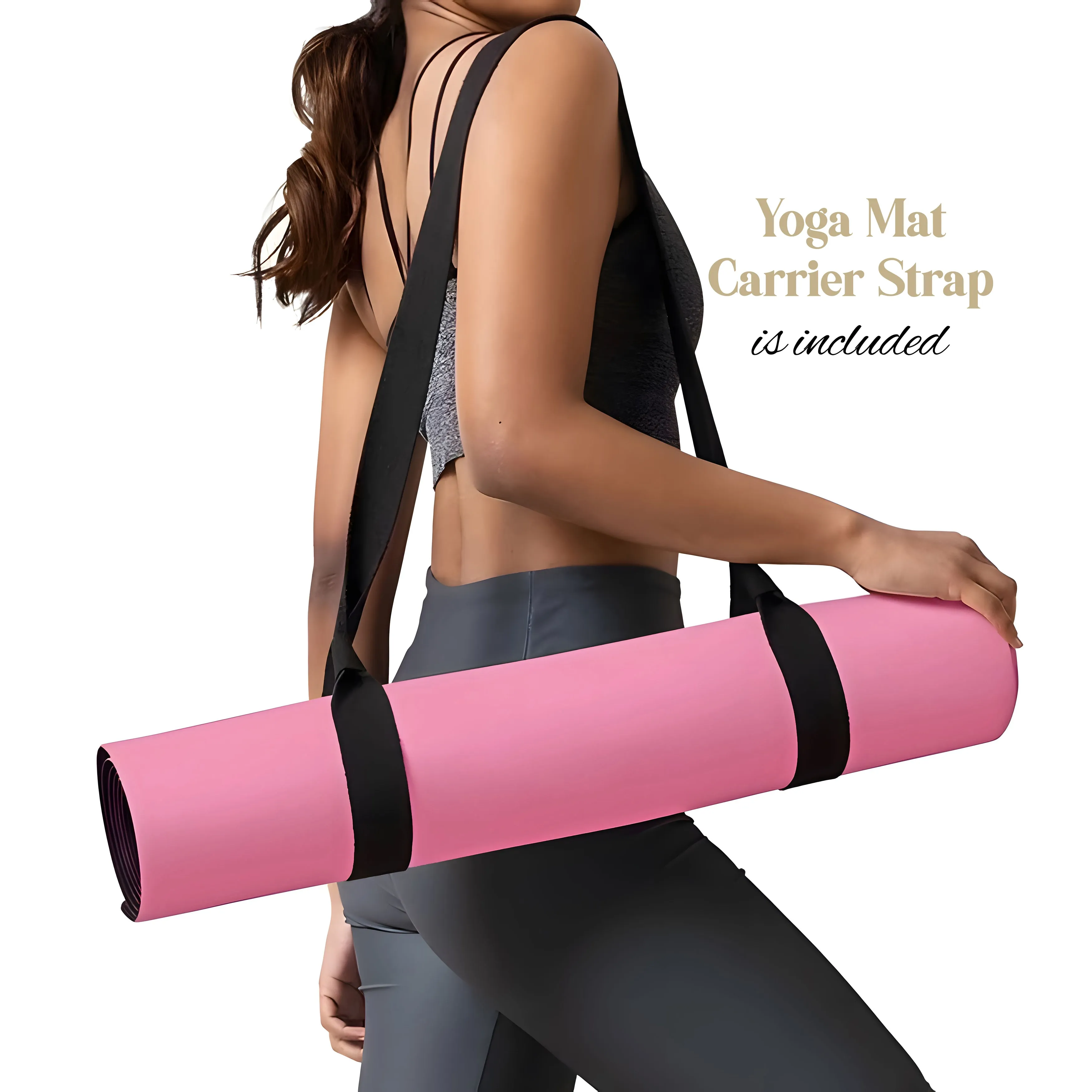 Personalized Yoga Mat | Lotus Watercolor | Non-Slip, Comfort, Extra Stability