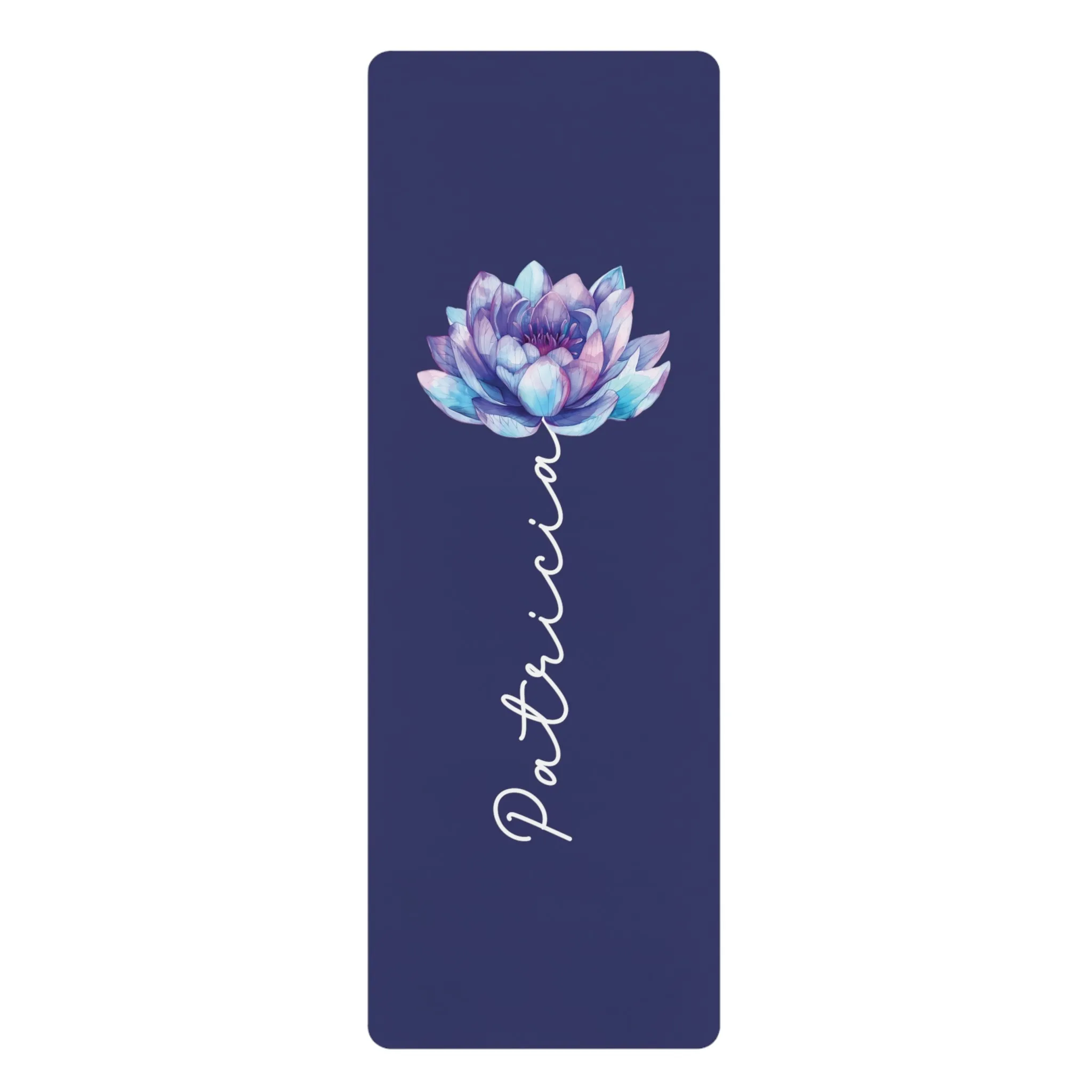 Personalized Yoga Mat | Lotus Watercolor | Non-Slip, Comfort, Extra Stability