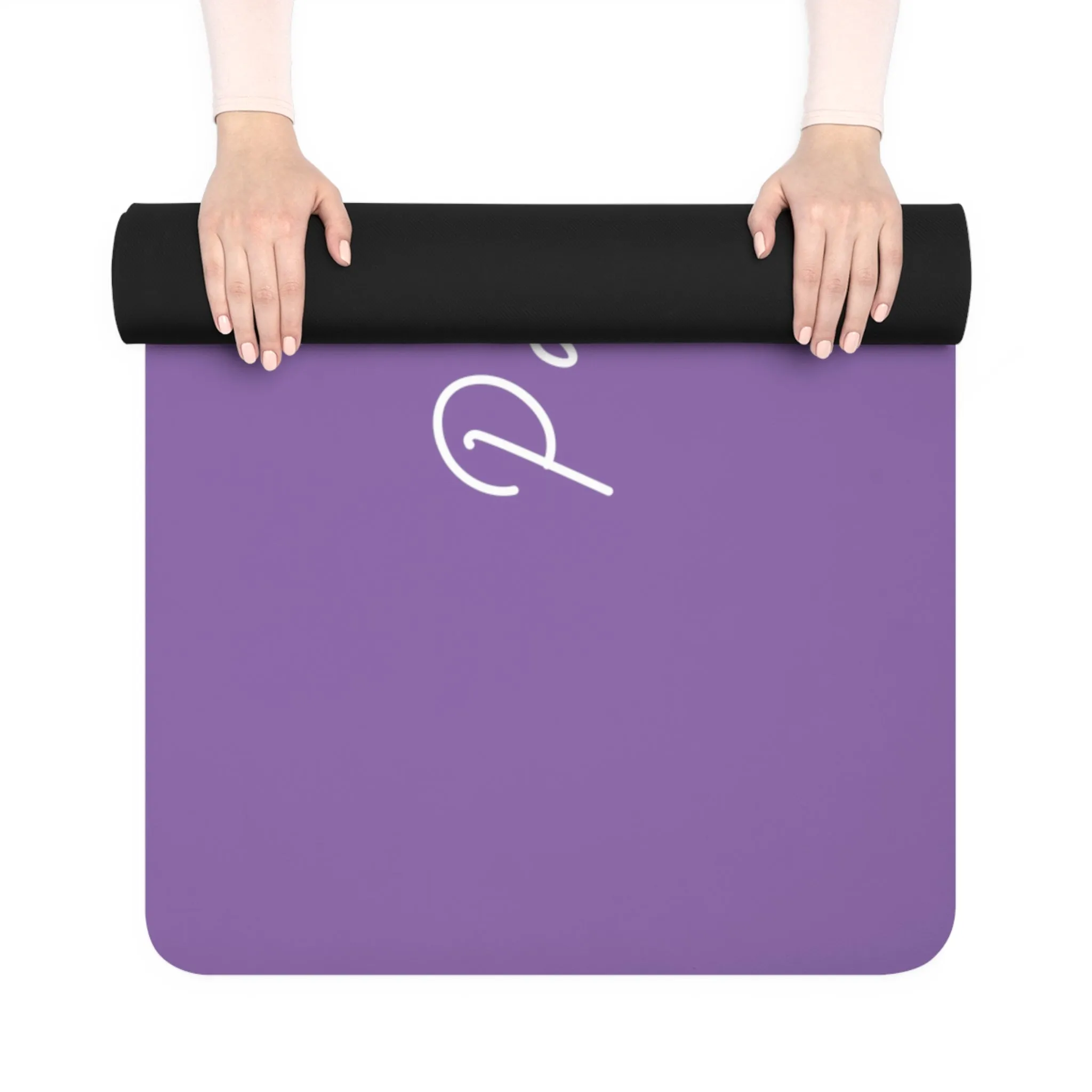 Personalized Yoga Mat | Lotus Watercolor | Non-Slip, Comfort, Extra Stability