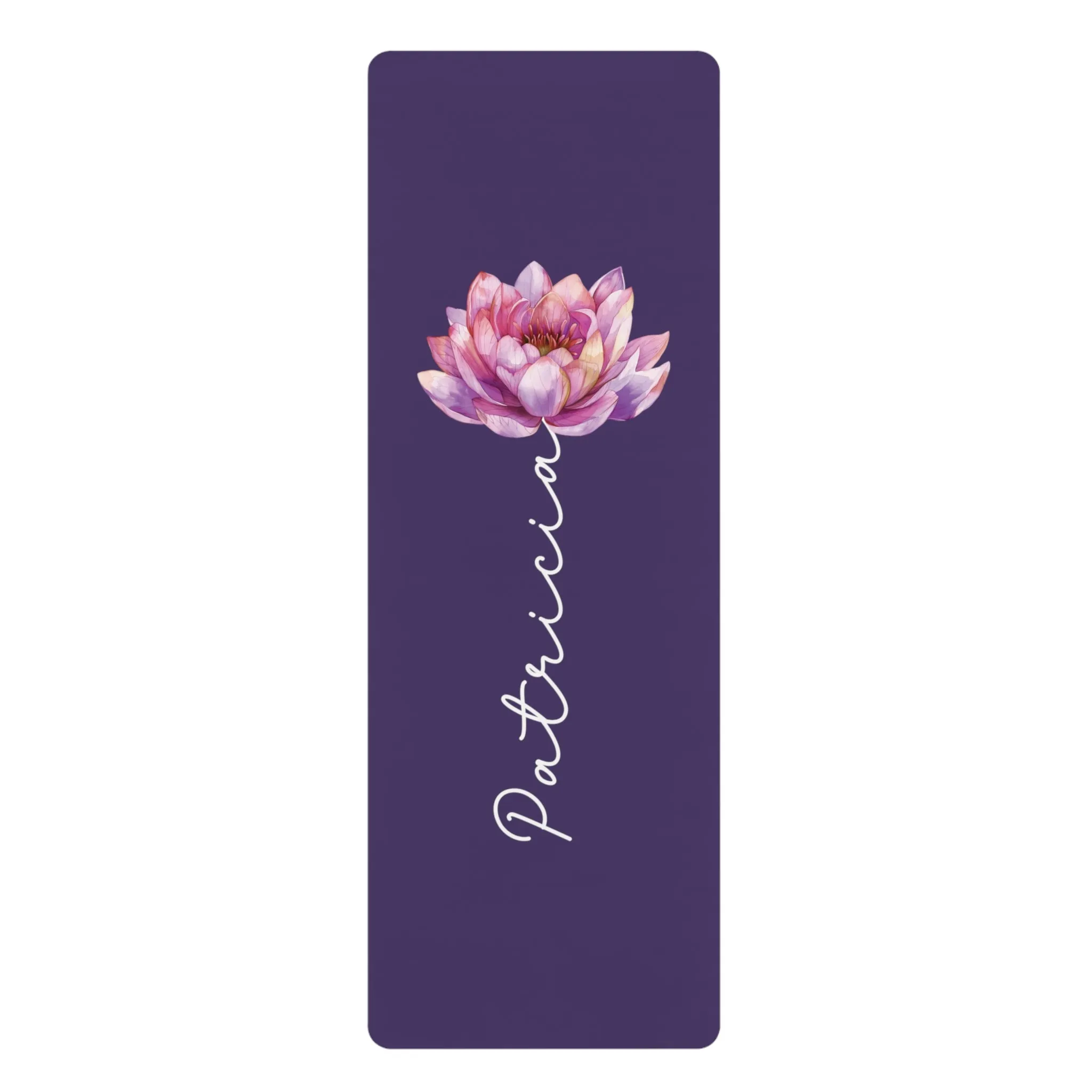 Personalized Yoga Mat | Lotus Watercolor | Non-Slip, Comfort, Extra Stability
