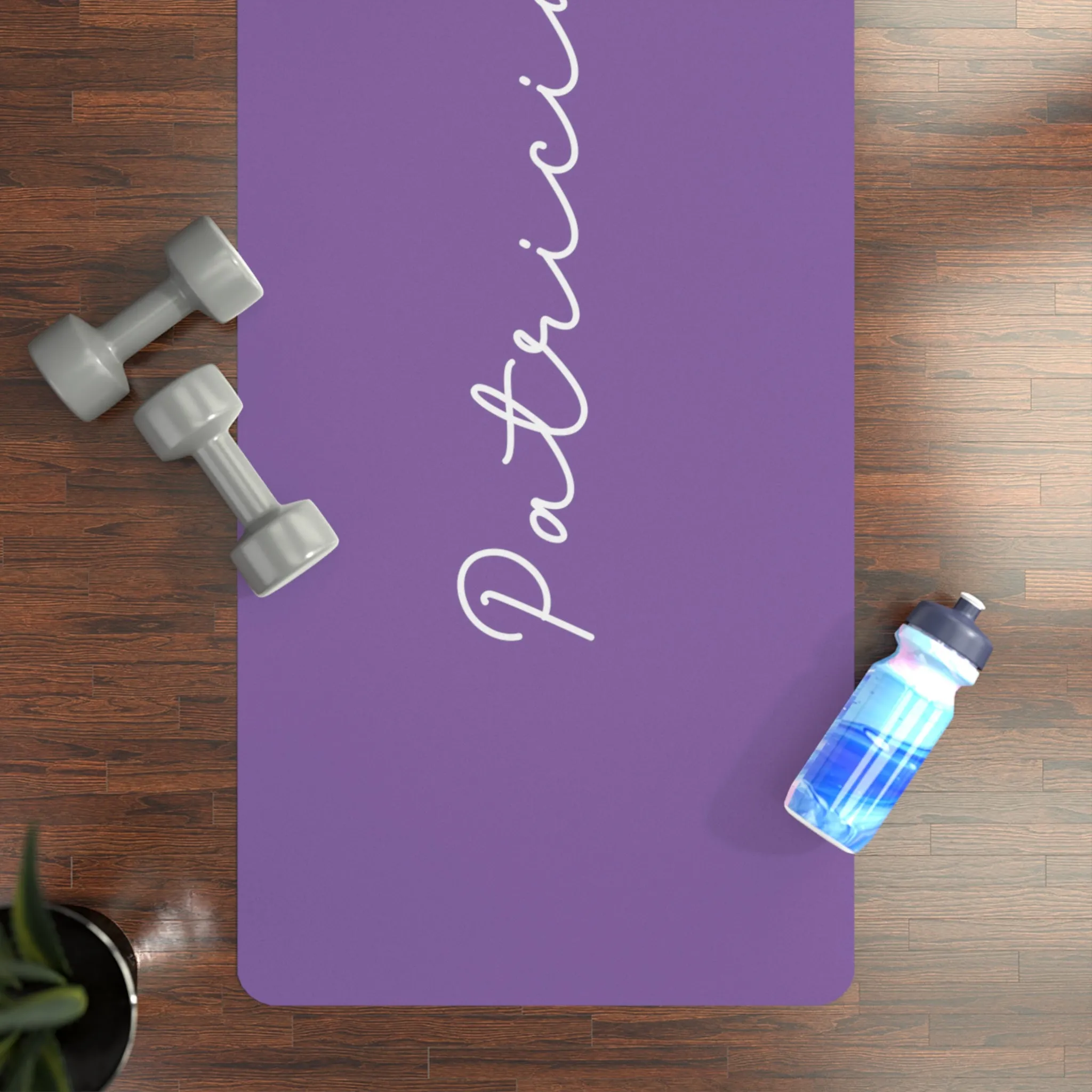 Personalized Yoga Mat | Lotus Watercolor | Non-Slip, Comfort, Extra Stability