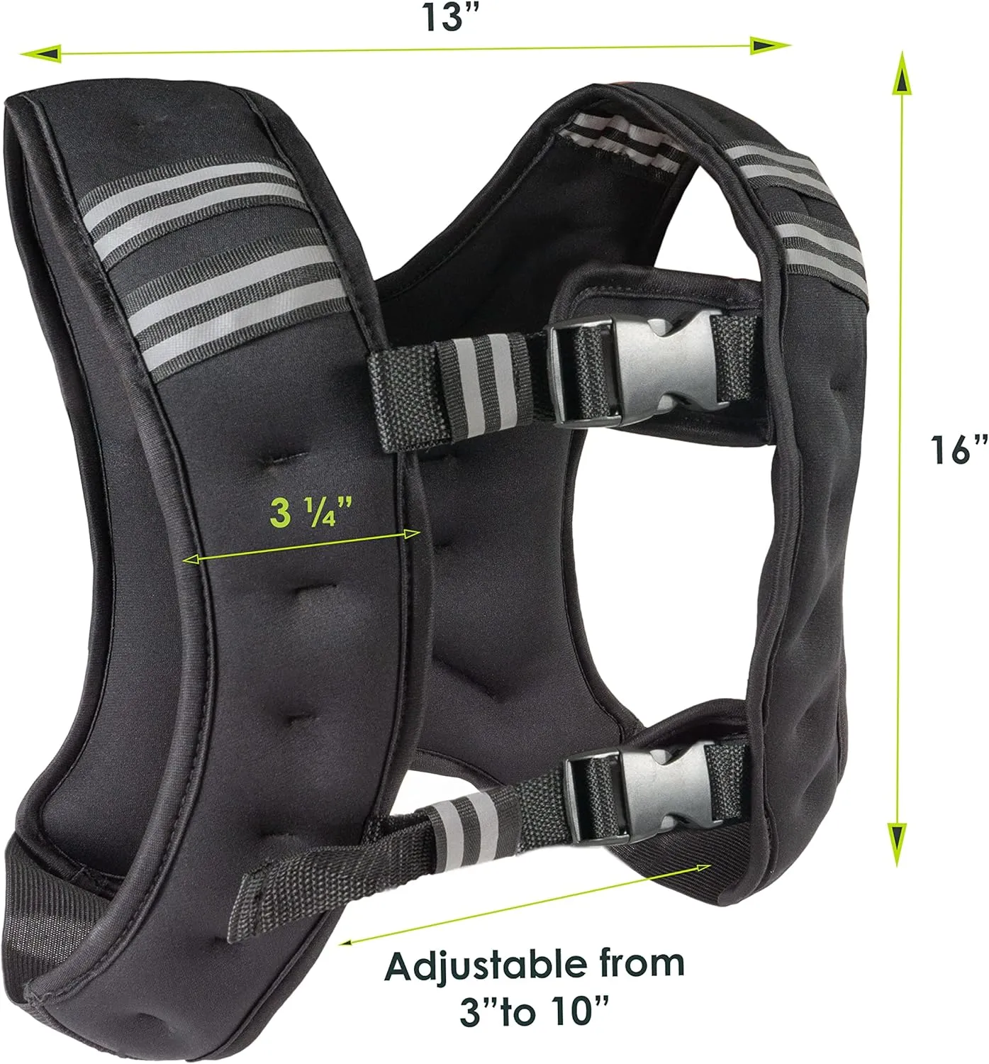 ProsourceFit Exercise Weighted Training Vest - 12lb, black