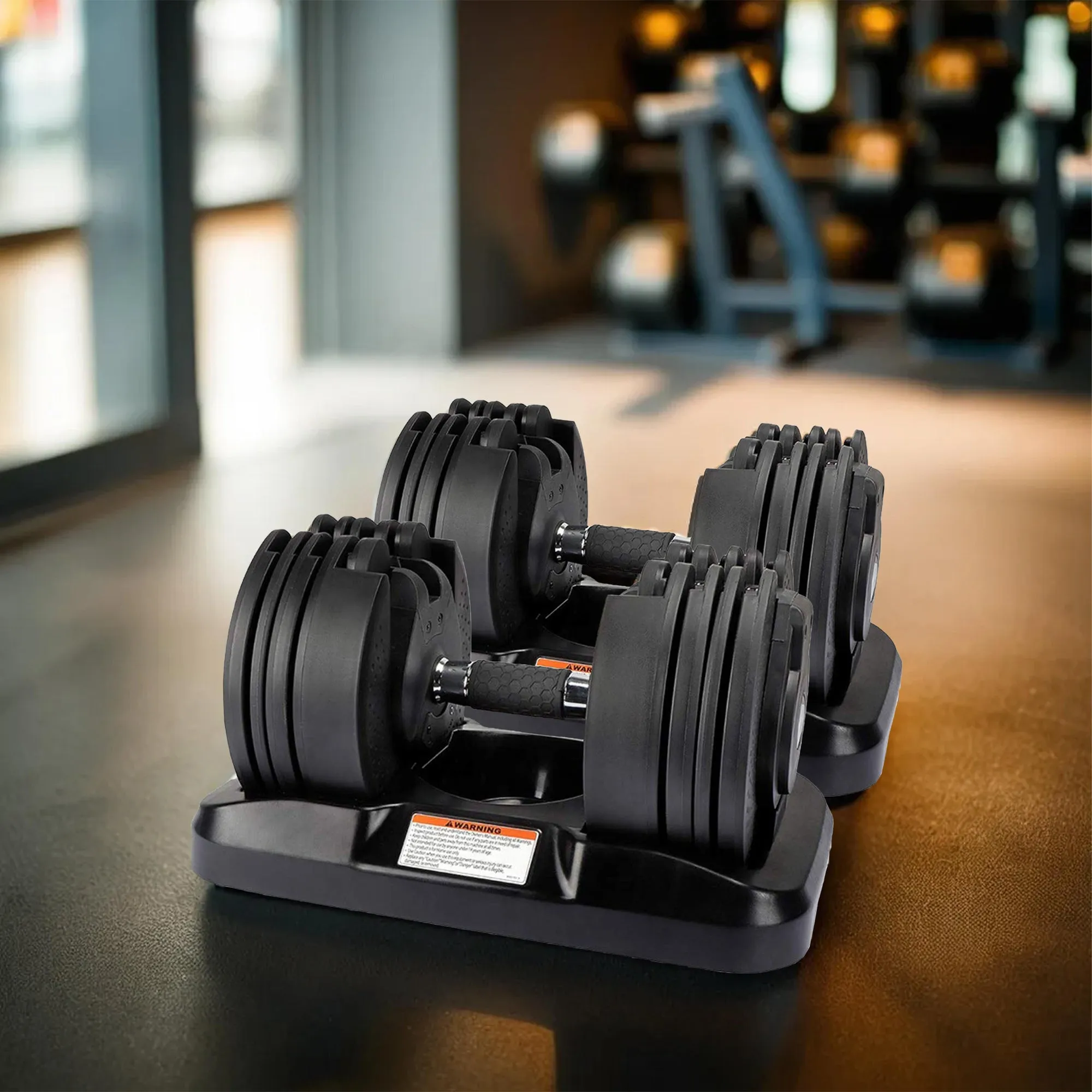 Reach Octane Adjustable Dumbbells Set of 2 (2.5 Kg-20 Kg) | Home Gym Set | Easy Multi-Weight Adjustment with Twist Lock | Dumbbell Gym Accessories for Men & Women | Gym Equipment Set for Home Workout