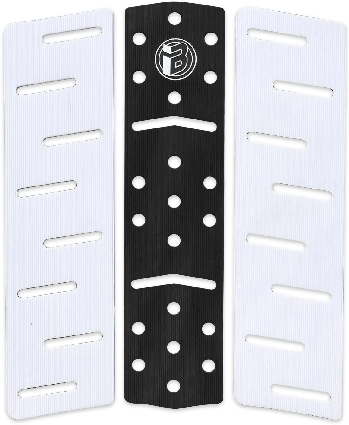 Rokia R 3 Pieces Surfboard Traction Pad EVA foam Surf Traction Pad with 3M Adhesive Non-Slip Sup Deck Pad Fit for Surf Tail Pad Fish, Surfboards, Skimboard, Longboard, Shortboard