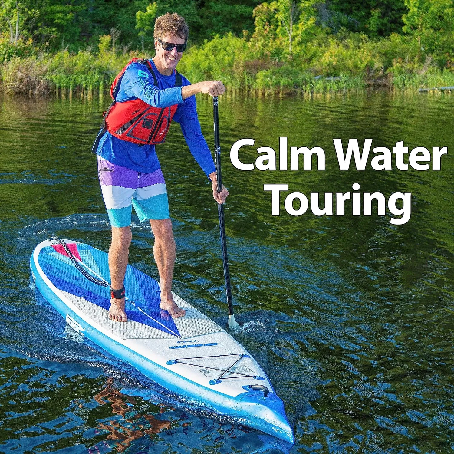 Sea Eagle NeedleNose 14 Inflatable Lightweight High Pressure Drop Stitch Stand Up Paddle Board SUP, Patented Wave Piercing Bow