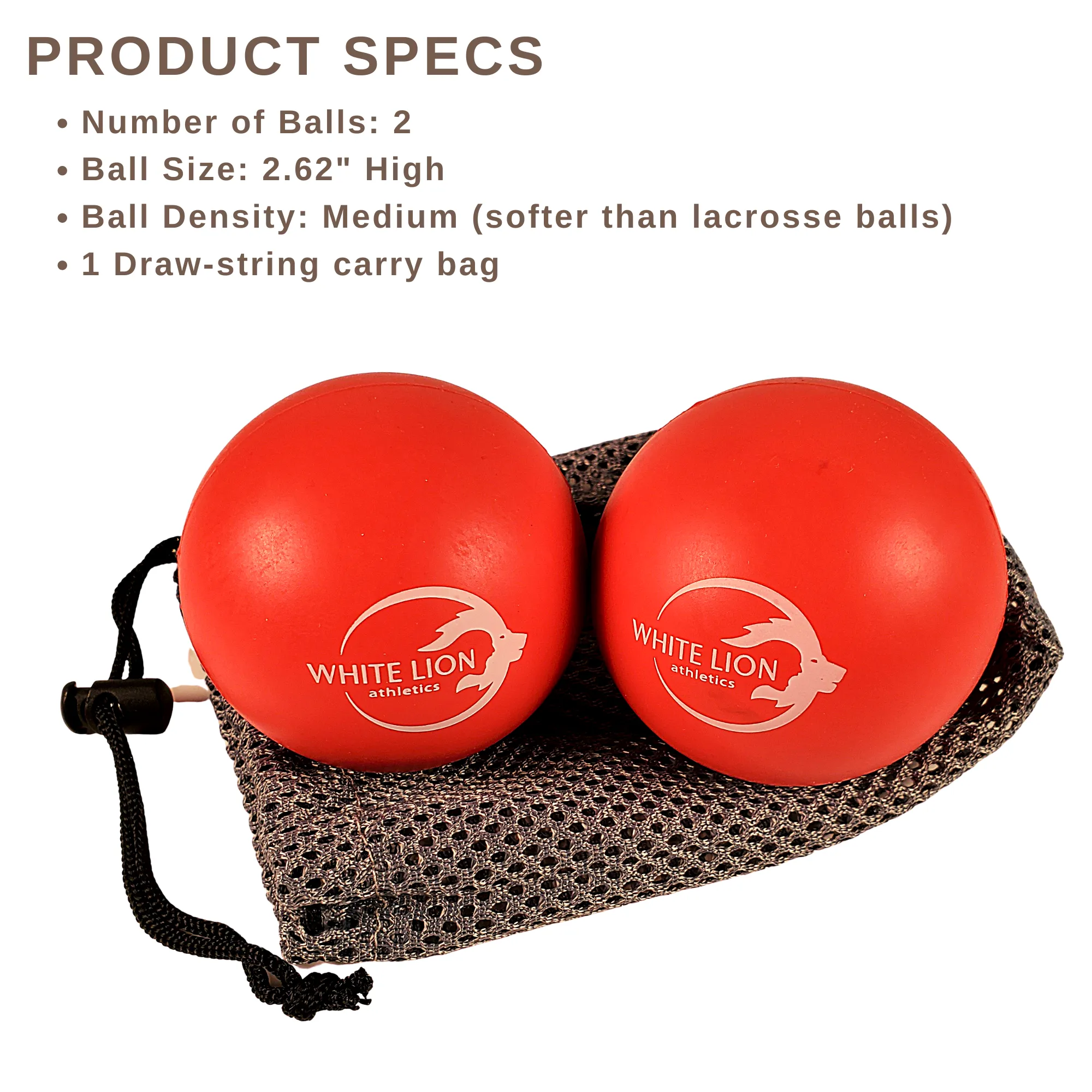 Soft Lacrosse Ball (Set of 2)- Effective & Easy to Use