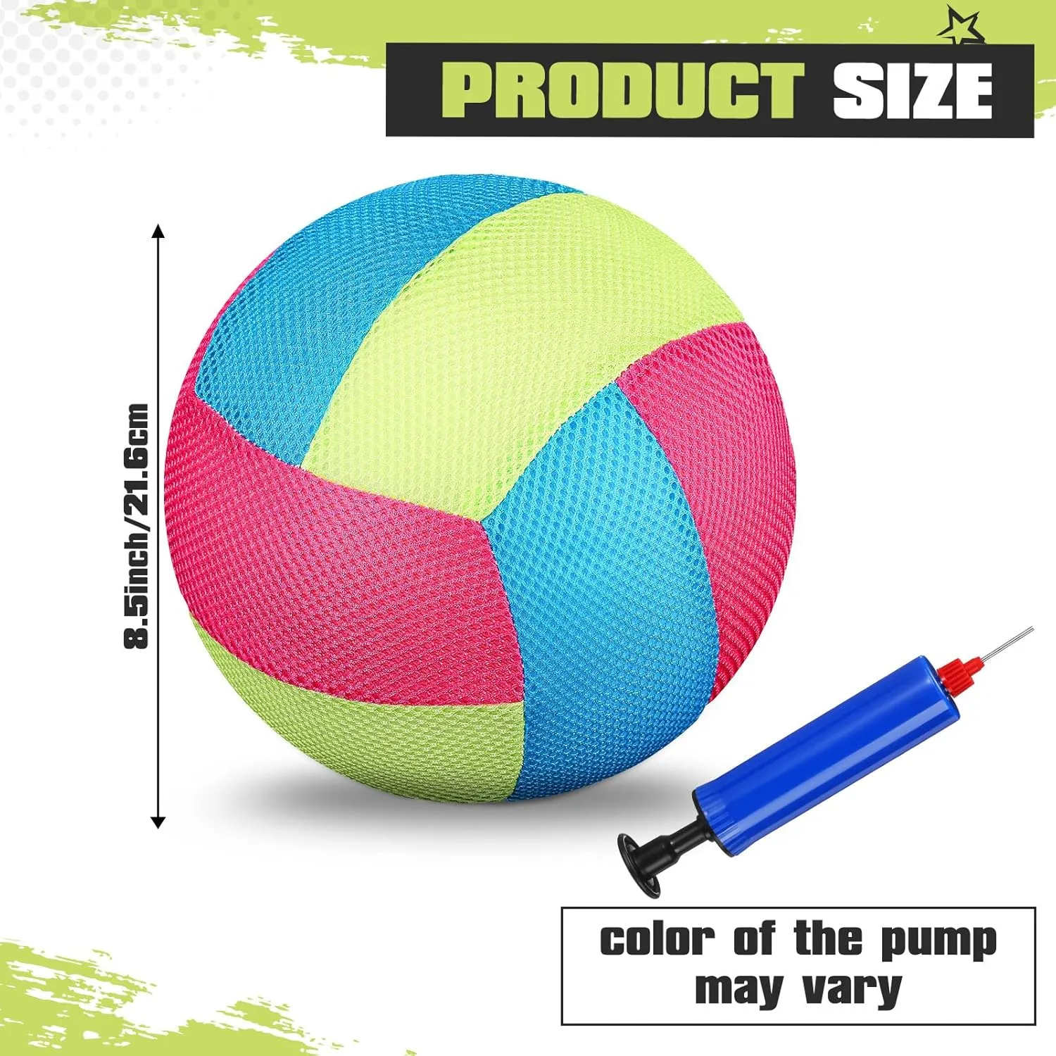 Threan 8.5 Inch Waterproof Volleyball with Sure Grip Technology Water Beach Pool Volleyball for Teens Adults Pool Game Outdoor and Indoor