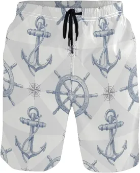 visesunny New Summer Men's Swim Trunks Quick Dry Bathing Suits Holiday Beach Short Casual Board Shorts