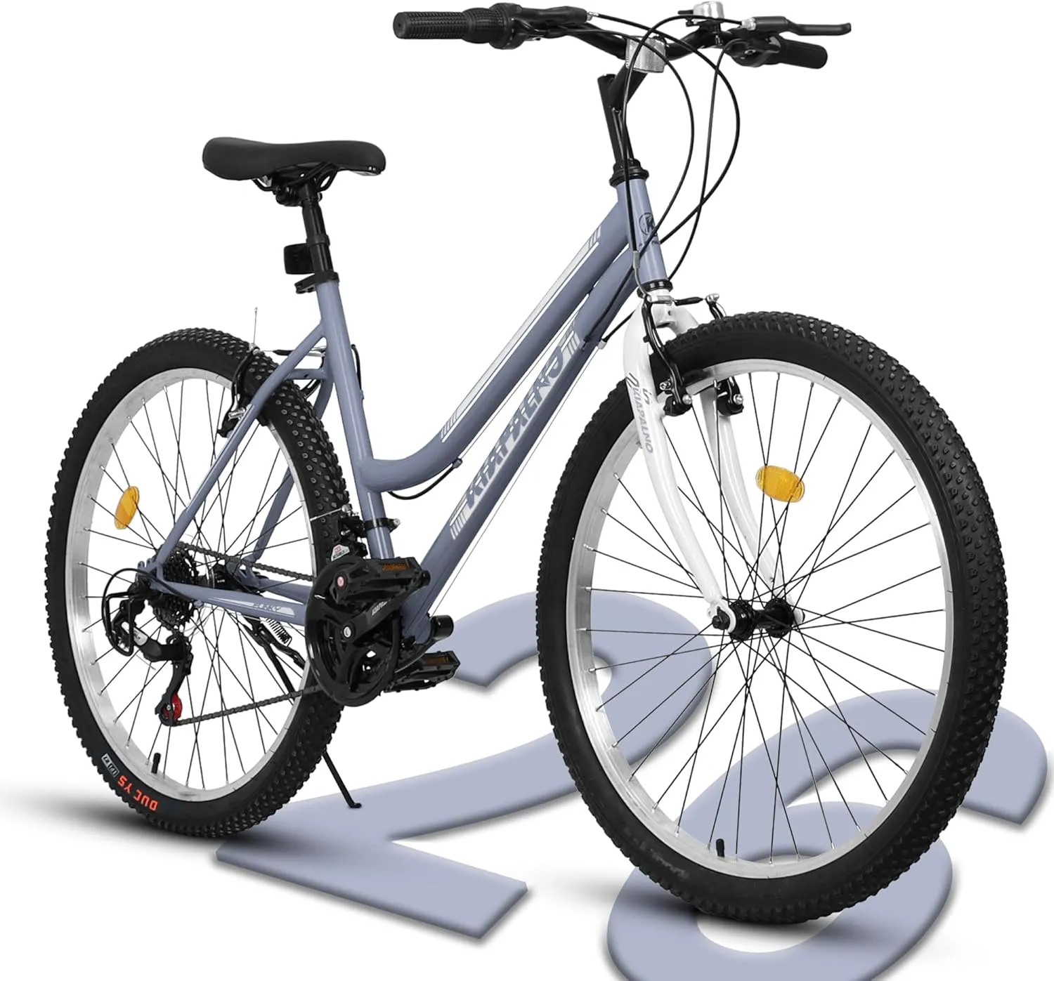 Womens' Girls 24/26 Inch Kids Mountain Bikes, 21-Speed Children's Day Gifts for Ages 10  Years Old Bicycles, School Work Daily Commuting Summer Travel Bikes