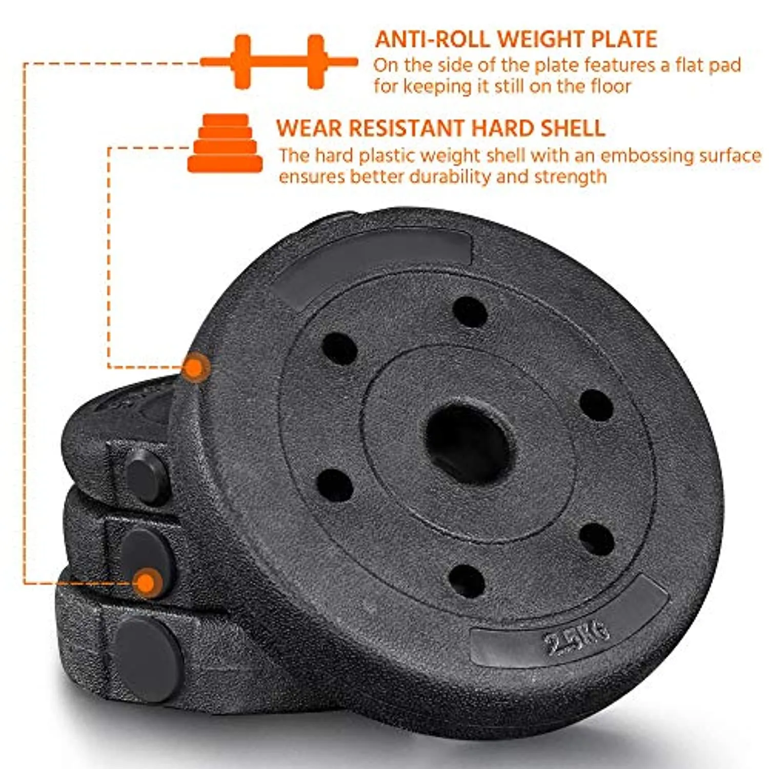 Yaheetech 66LB Adjustable Exercise & Fitness Dumbbells Set Dumbbell Pair Lifting Dumbbells Weight Set for Home Gym Strength Training w/Non Slip Grip