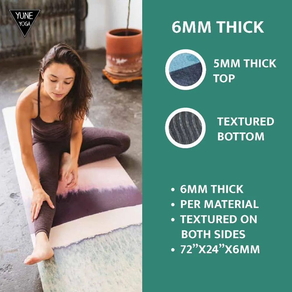Yoga Mat | 6mm Thick | Blue | Non-Slip | Eco Friendly | Yune Yoga | Bear Creek Juniper