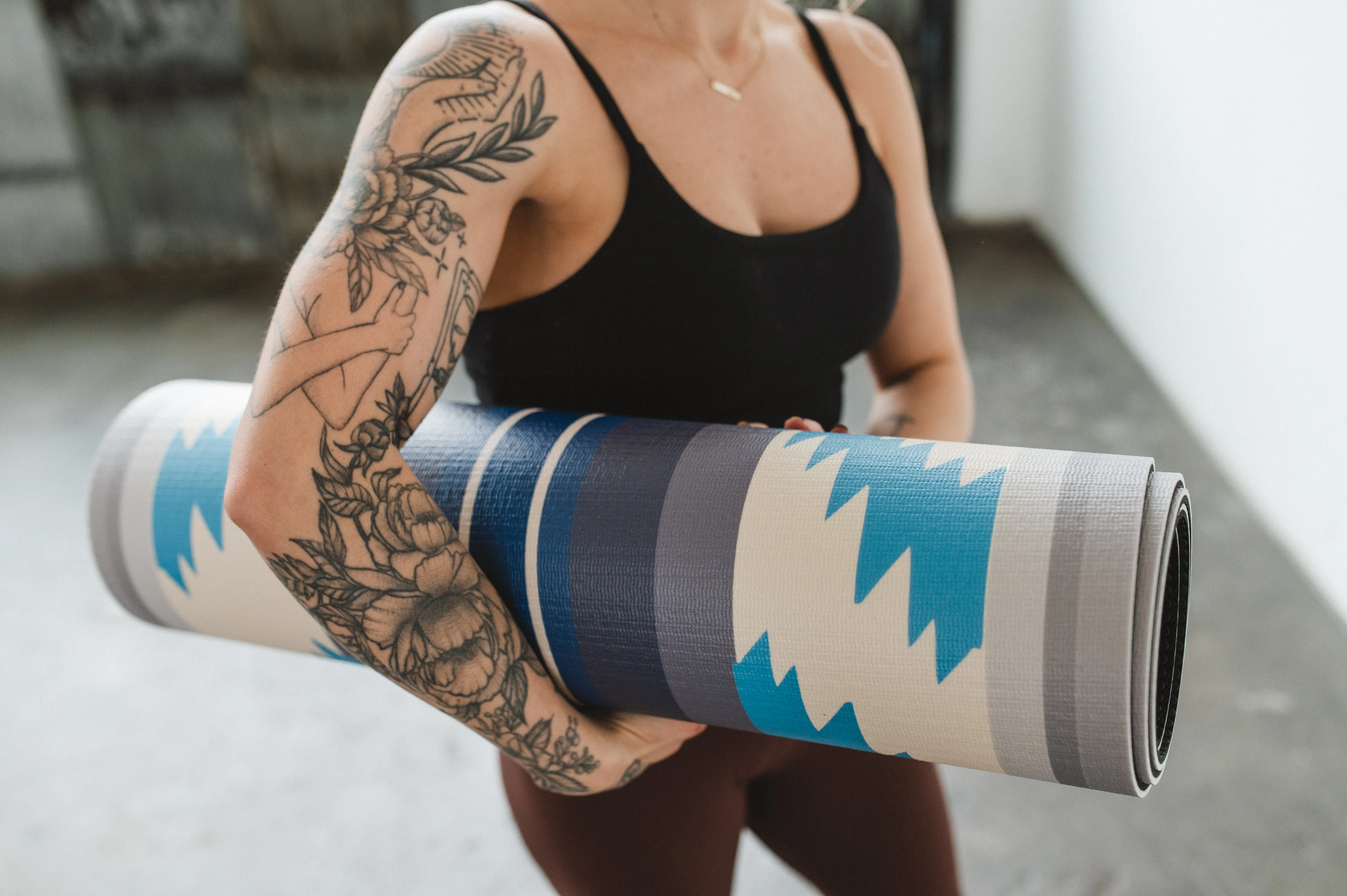 Yoga Mat | 6mm Thick | Blue | Non-Slip | Eco Friendly | Yune Yoga | Bear Creek Juniper