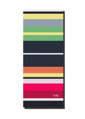 Yoga Mat | 6mm Thick | Striped | Non-Slip | Eco Friendly | Yune Yoga | Houston