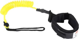 Youth Paddle Leash,Wbestexercises Coiled Sup Leash Leg Rope, Stand Up Paddle Board 5mm Coiled Spring Leg Foot Rope Surfing Leash Replacement Replacement Replacement Replacement for Surfboard(Yellow)
