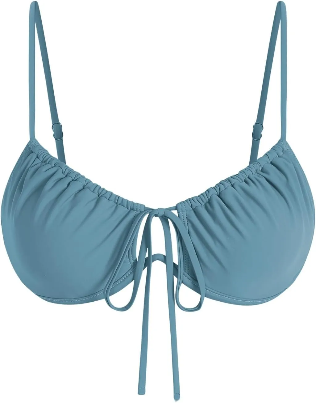 ZAFUL Womens Underwire Bikini Top Push Up Bathing Suit Tops Padded Large Bust Swimsuits Tops Only 2025